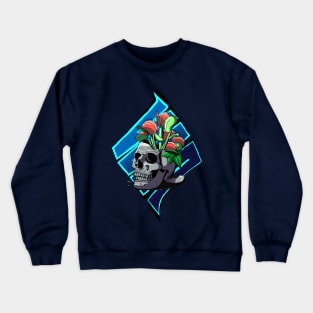 Venus flytrap in a Skull Crewneck Sweatshirt